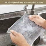 Set 10 Khăn Rửa Chén Dây Kim Loại Đa Năng Chà Bồn Rửa Bát - Cọ Rửa Xoong Nồi Không Mài Mòn