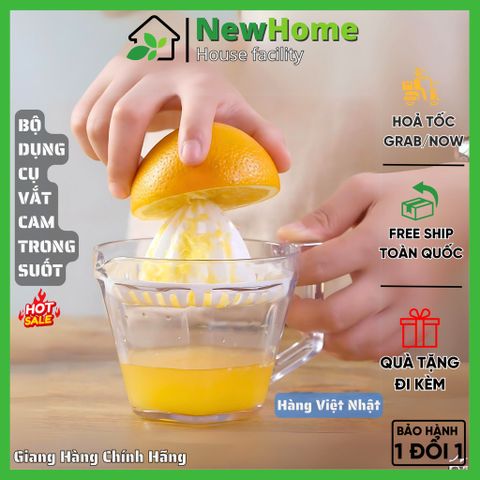 Bộ Dụng Cụ Vắt Cam Trong Suốt Hàng Việt Nhật Chất Lượng Cao