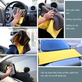 Khăn Lau Xe, Khăn Lau Đa Năng Microfiber Siêu Thấm Hút 2 Mặt Cao Cấp Lau Siêu Sạch.
