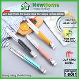 Kẹp Gắp Thức Ăn Bằng Inox Bọc Nhựa Chống Nóng Cao Cấp, Gắp Đồ Nướng - Chiên Đồ Ăn Tiện Lợi.