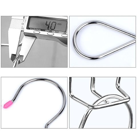 Móc Phơi Giày Dép Inox Không Gỉ - Phơi Giày Dép Nhanh Khô, Khung Móc Cứng Cáp Giữ Form Giày Dép.