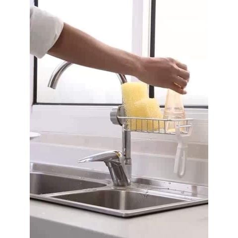 Giá Để Đồ Rửa Chén Kẹp Vòi Rửa Nhà Bếp Tiện Lợi - Chất Liệu Thép Không Gỉ Cao Cấp.
