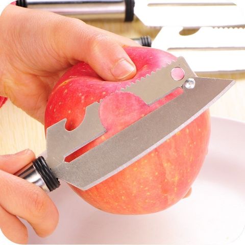 Dao Nạo Inox Gọt Rau Củ Quả 2 Lưỡi, Cán Cầm Inox Chắc Tay An Toàn Tiện Lợi [New Home]