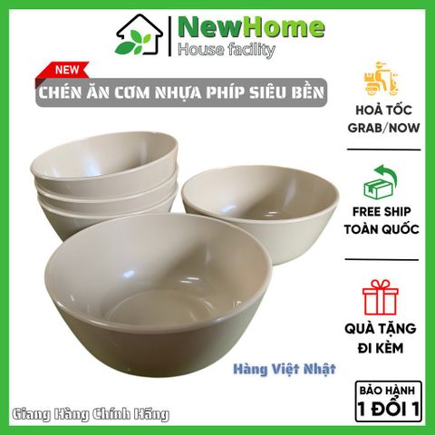 Chén Ăn Cơm Nhựa Phíp Việt Nhật 6828 - Hàng Chuẩn Chính Hãng Việt Nhật Siêu Bền.