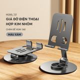 Giá Đỡ Điện Thoại Máy Tính Bảng Xoay 360 Hợp Kim Nhôm, Kệ Điện Thoại Xem Phim Livestream.