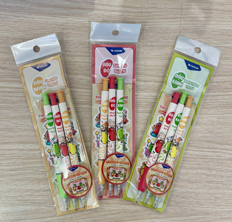 Bút GELB-046/LUCK mực xanh vỉ 3 cây