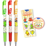 Bút GELB-046/LUCK mực xanh vỉ 3 cây