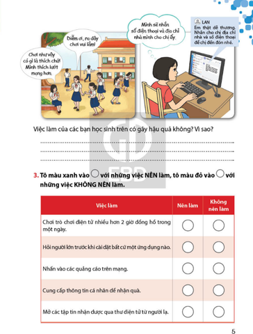 Sách - Hướng dẫn kĩ năng sử dụng mạng an toàn lớp 4