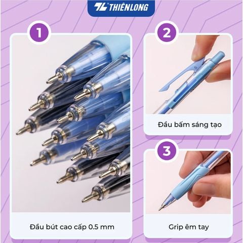 Bút gel bi Minimalist Thiên Long GELB-023