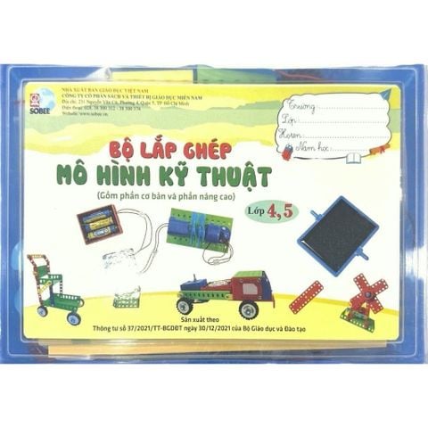 Bộ lắp ghép mô hình kĩ thuật cơ bản và nâng cao lớp 4, 5 (Bộ thực hành công nghệ 5 theo CT GDPT 2018)