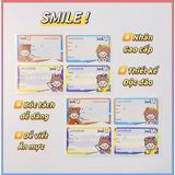 Nhãn học sinh N147 - Smile (mẫu bé gái 20 nhãn)