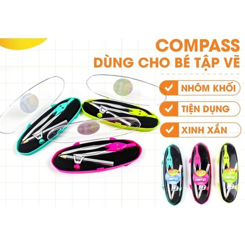 Compa kẹp chì Stacom 101 (Màu ngẫu nhiên)