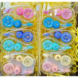 Vỉ 6 cây bút xóa kéo hoạt hình có túi zip nhiều mã