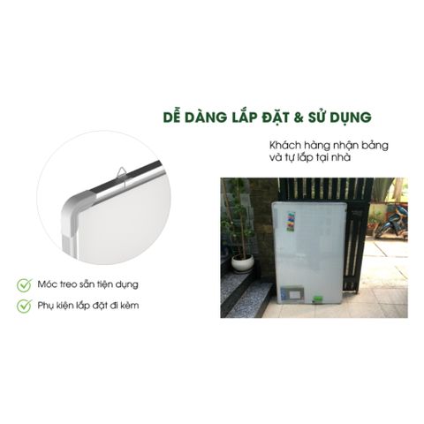 Bảng từ trắng viết bút lông Easyboard (nhiều kích thước)
