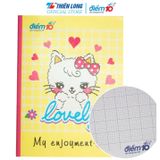Tập học sinh -  96 trang 5 ô ly vuông 100 gsm - Điểm 10 TP-NB075 (hình ngẫu nhiên)