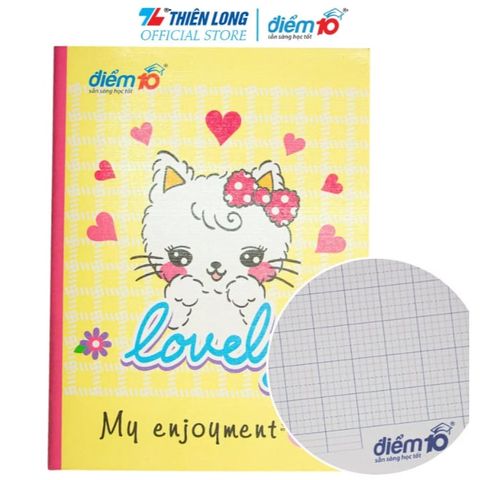 Tập học sinh -  96 trang 5 ô ly vuông 100 gsm - Điểm 10 TP-NB075 (hình ngẫu nhiên)