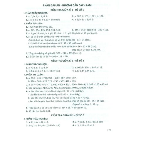 Sách tham khảo - Bộ đề kiểm tra môn Toán lớp 3 (Chân trời sáng tạo)