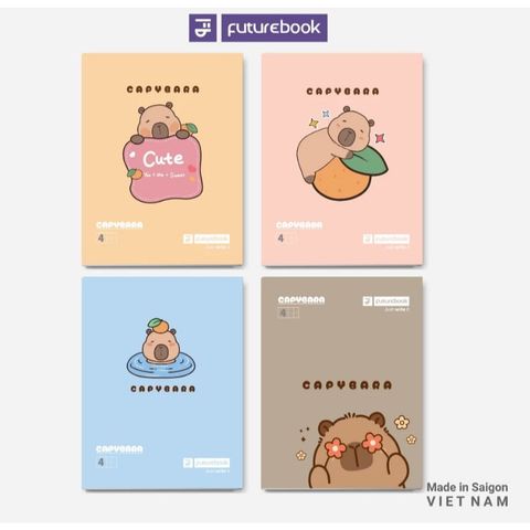 Tập học sinh - Vở 4 ô ly vuông Capybara 96 trang ĐL100