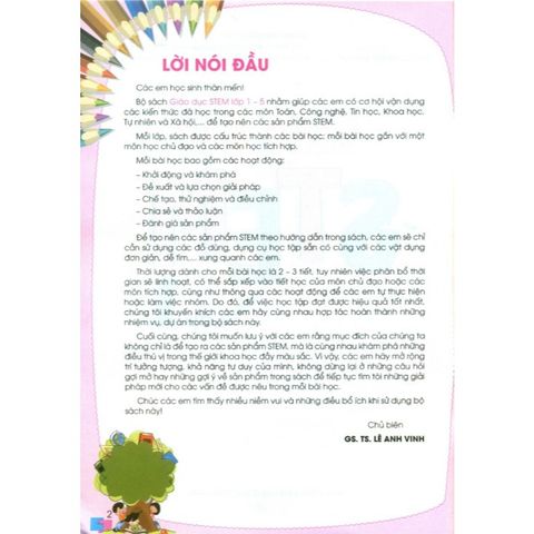 Sách tham khảo - Giáo dục STEM Lớp 1