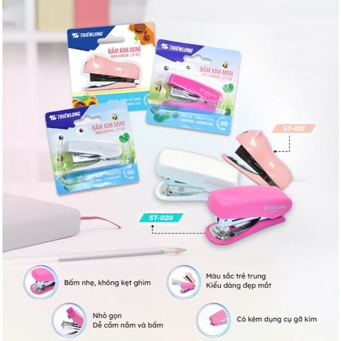 Bấm kim mini số 10 ST-020 (Màu ngẫu nhiên)