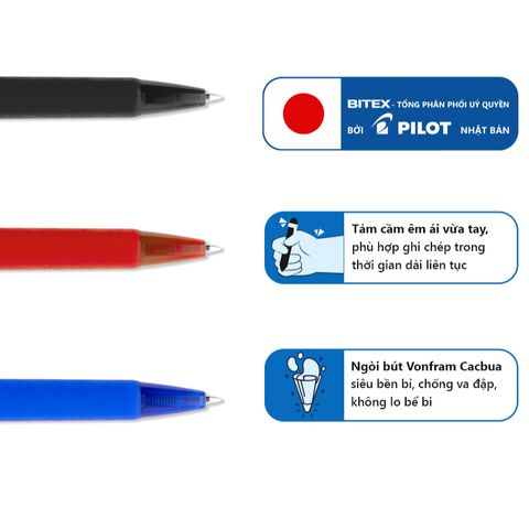 Bút bi BP-1 RT ngòi 0.7mm