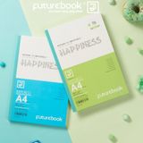 Sổ may chỉ dán gáy Happiness A4 200tr kẻ ngang - MC484 (Mẫu ngẫu nhiên)