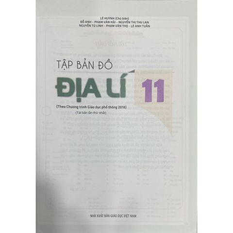 Sách tham khảo - Tập bản đồ Địa lí lớp 11 (Theo chương trình GDPT 2018)
