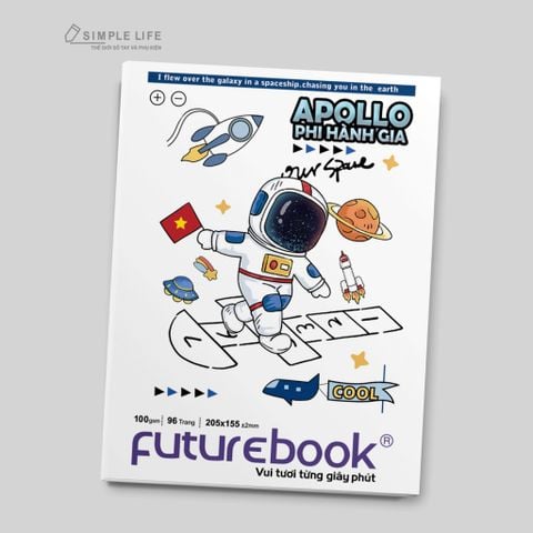 Tập Học Sinh - Vở 4 ô ly vuông Apollo Futurebook 96 trang (DK-HS071)