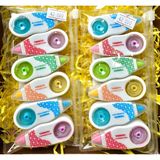 Vỉ 6 cây bút xóa kéo hoạt hình có túi zip nhiều mã