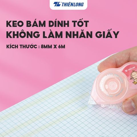 Băng dính kéo 2 mặt Thiên Long GT-001 (Màu ngẫu nhiên)