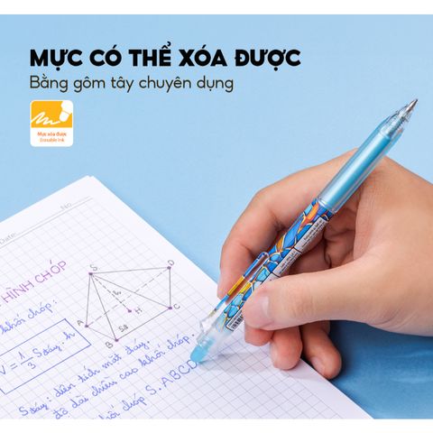 Bút gel xóa được Thiên Long GELE-007/V1 (Xanh)