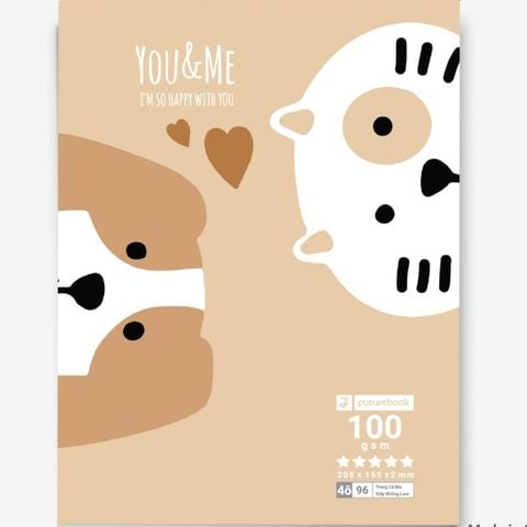 Tập học sinh - Vở 4 Ôly FUTUREBOOK 96 trang ( cả bìa ) định lượng 100gsm - YOU & ME