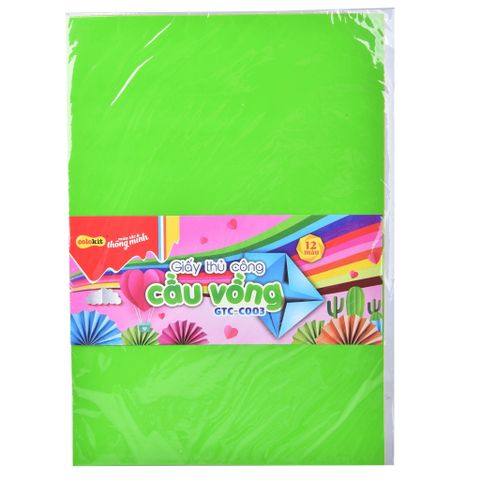 Giấy thủ công Colokit GTC-C002 12 màu khổ vừa
