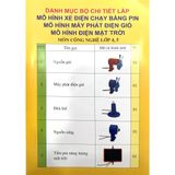 Bộ lắp ghép mô hình kĩ thuật cơ bản và nâng cao lớp 4, 5 (Bộ thực hành công nghệ 5 theo CT GDPT 2018)