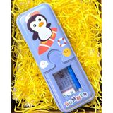 Hộp bút thiếc 2 ngăn có phụ kiện (gôm + thước + bút chì) (648/649-40)