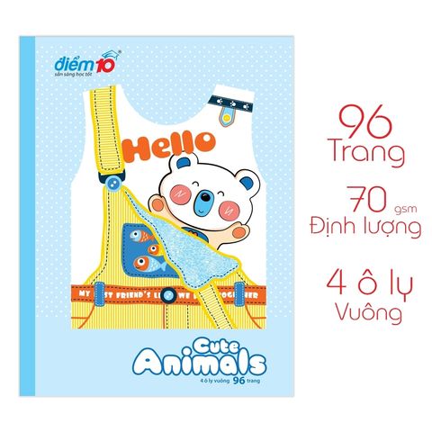 Tập học sinh 96 trang Điểm 10 TP - NB044 (hình ngẫu nhiên)