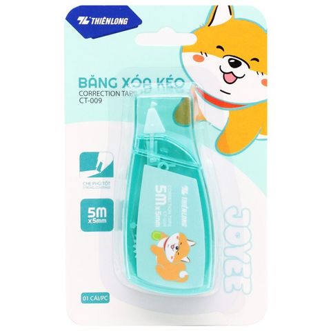 Băng Xóa Kéo 5 m x 5 mm - Correction Tape - Thiên Long CT-009 - Màu ngẫu nhiên