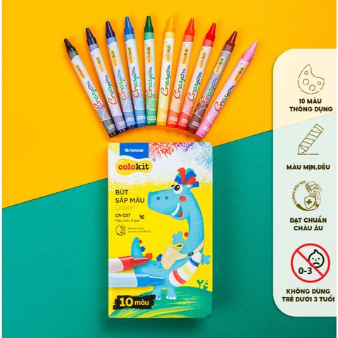 Bút sáp màu CR-C07 10 màu
