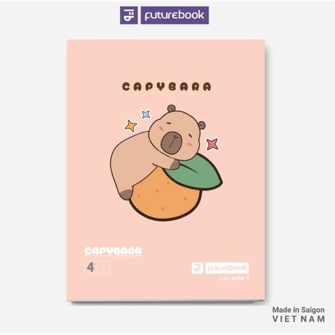 Tập học sinh - Vở 4 ô ly vuông Capybara 96 trang ĐL100