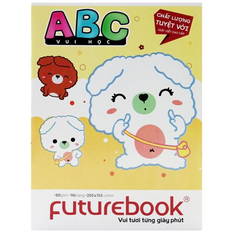 Tập Học Sinh - Vui Học ABC A5 - 4 Ô Ly - 96 Trang 80gsm - futurebook DK891 (Mẫu Màu Giao Ngẫu Nhiên)