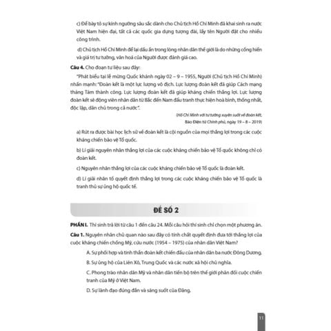 Sách tham khảo - Đề ôn thi tốt nghiệp THPT môn Lịch sử (Biên soạn theo CT GDPT 2018)