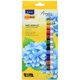 Màu Acrylic tuýp 12ml ACR-C008 12 màu