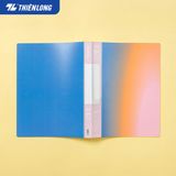 Bìa học sinh, bìa lá A4 Thiên Long DB-002 30 lá màu pastel gradient, lưu trữ đề cương học tập, tài liệu văn phòng