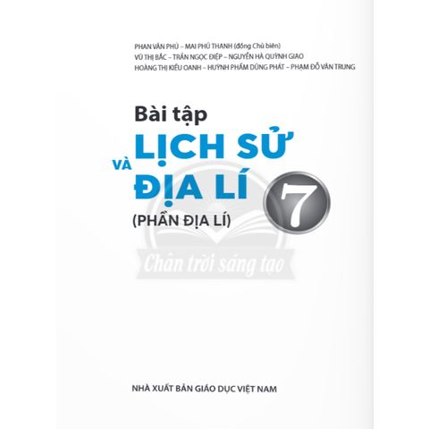 Sách bài tập - Lịch sử và Địa lí 7 - Phần Địa lí - Chân trời sáng tạo