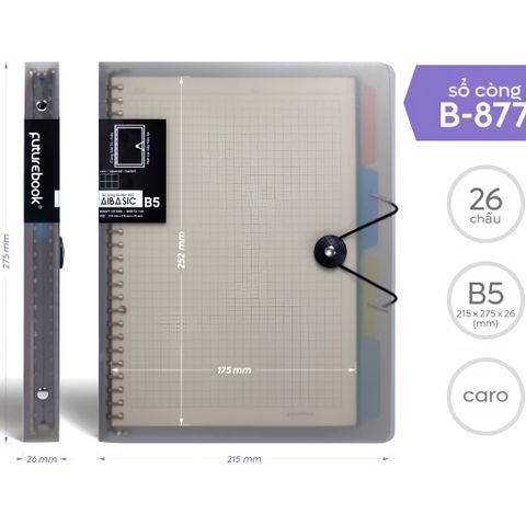 Sổ còng Futurebook 120 trang 100gsm (nhiều mã)
