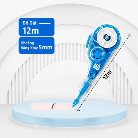 Xóa kéo Plus 5mm x12M (Màu ngẫu nhiên)
