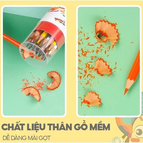 Bút chì màu kèm chuốt chì Thiên Long CPC-C021 24 màu