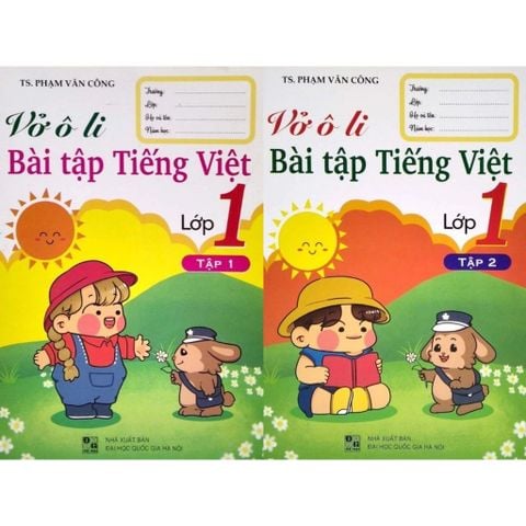 Sách tham khảo - Vở ô li bài tập Tiếng Việt lớp 1 (Theo Chương trình GDPT mới)