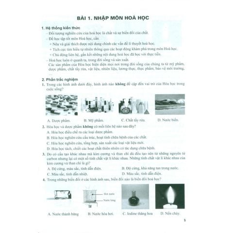 Sách tham khảo - Bài tập phát triển năng lực Hóa học 10 (Biên soạn theo chương trình GDPT mới)