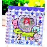 Sticker dạng sổ lò xò vuông hoạ tiết (SE)